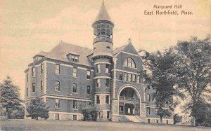 Marquand Hall East Northfield Massachusetts 1907 postcard