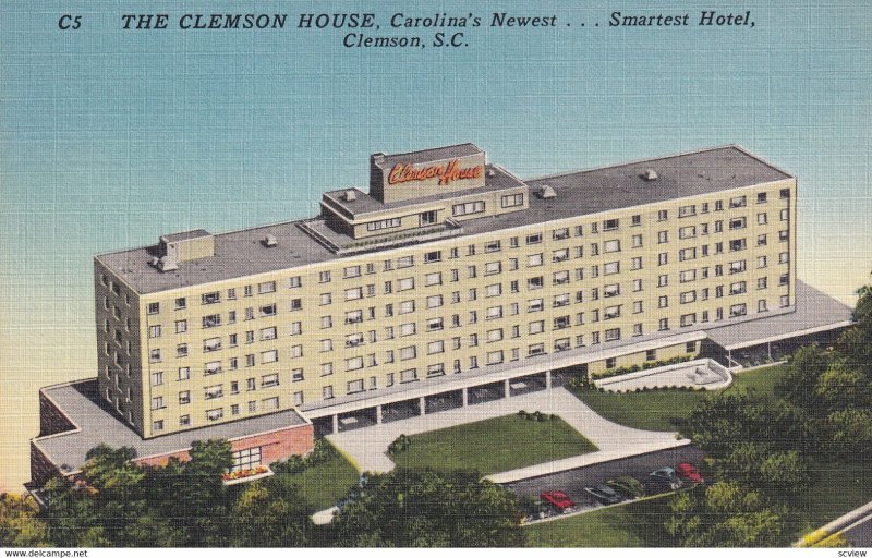 CLEMSON, South Carolina, 1930-1940's; The Clemson House Hotel