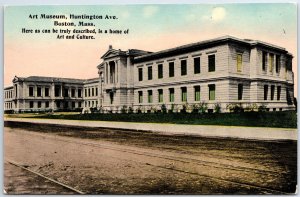 VINTAGE POSTCARD THE ART MUSEUM ON HUNTINGTON AVE BOSTON MASS c. 1910