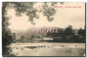 Old Postcard Besancon Dam St. Paul