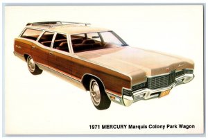 1960 1971 Mercury Marquis Colony Park Wagon Norman Motors Dealership GA Postcard