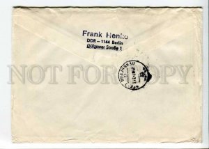 292819 EAST GERMANY GDR USSR 1978 registered Berlin Kaulsdorf airmail real post 
