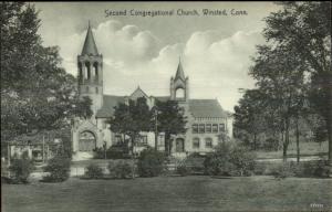 Winsted CT 2nd Cong Church c1910 Postcard