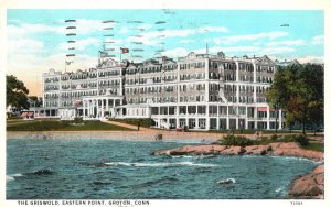 Vintage Postcard 1928 Griswold Resort Hotel Eastern Point Groton Connecticut CT