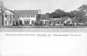 J73/ Winnetka Illinois Postcard c1940s Hearthstone House Restaurant 330