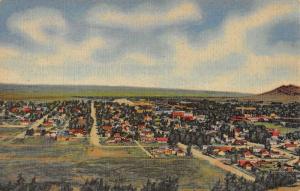 Evanston Wyoming Panorama Of City Linen Antique Postcard K18665