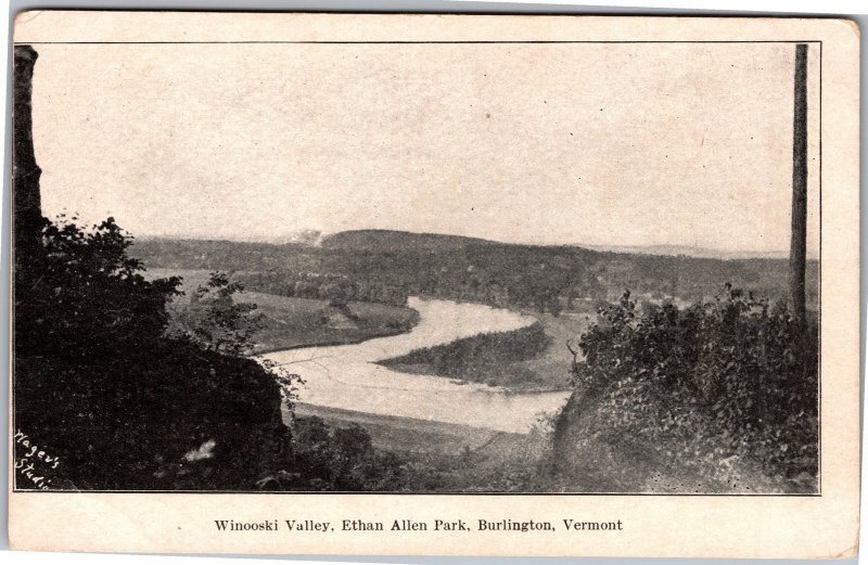 PMC Private Mailing Card VT Burlington Winooski Valley Ethan Allen Park