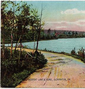 1901-1907 Moosic Lake & Road Scranton PA Lackawanna County RARE UDB Postcard