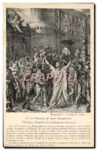 Old Postcard The Martyrdom Of St. Symphorien Table d & # 39Ingres has cathedr...