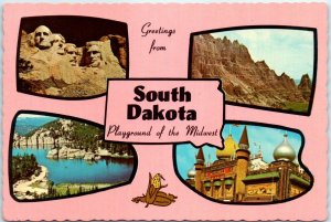 M-36204 Greetings from South Dakota Playground of the Midwest