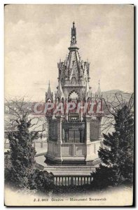 Postcard Old Geneva Brunswick Monument