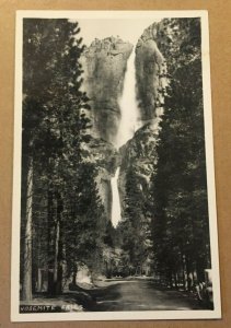 VINTAGE RPPC POSTCARD UNUSED - YOSEMITE FALLS