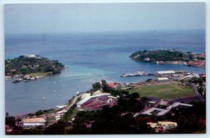 ST. GEORGE'S, GRENADA West Indies ~Aerial View INNER & OUTER HARBOUR 4x6