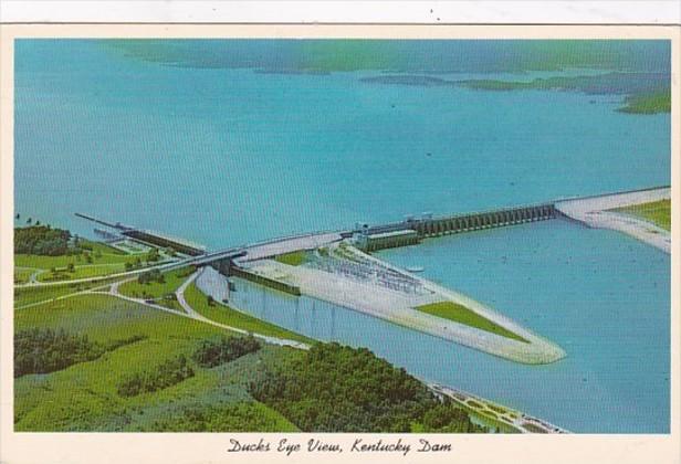 Kentucky Ducks Eye View Kentucky Dam Showing Kentucky Lake