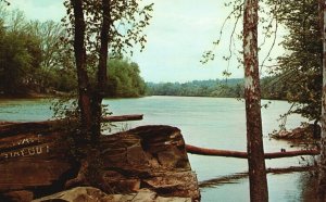 Vintage Postcard Majestic Muskingum River Southeastern Ohio OH Morgan County