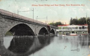 Albany Street Bridge and Boat House in New Brunswick, New Jersey