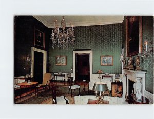 Postcard The Green Room, White House, Washington, District of Columbia