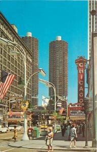 Autos CHICAGO ILLINOIS 1960s State Street Randolph Theater Marquee Dexter 4252