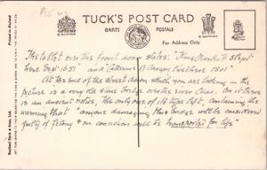 High Street Charmouth Dorset UK Queen's Armes Hotel George TUCK's Postcard E15 