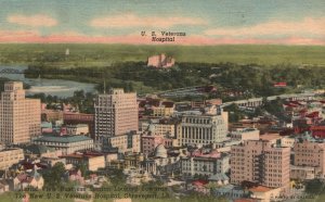 Vintage Postcard 1956 U.S. Veterans Hospital Aerial View Shreveport Louisiana LA