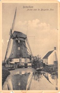 Molen aan de Bersche Plas Rotterdam Holland Unused 