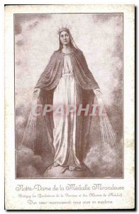 Old Postcard Our Lady of the Miraculous Medal