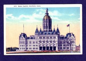 CT View State Capitol HARTFORD CONNECTICUT Postcard