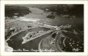 Bonneville Dam Oregon Christian c1940s Real Photo Postcard