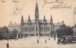 WIEN VIENNA AUSTRIA~RATHAUS~1905 PHOTO POSTCARD