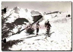 Modern Postcard From Plenay Morzine Summit Pointe De Nion And Mont Blanc