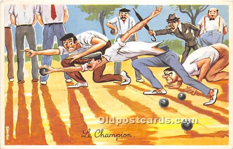 Le Champion Lawn Bowling Unused 