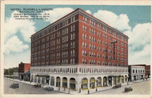 Postcard Hotel Russell Lamson Waterloo Iowa IA