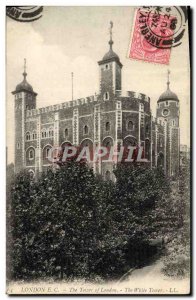 Old Postcard The Tower London The white tower