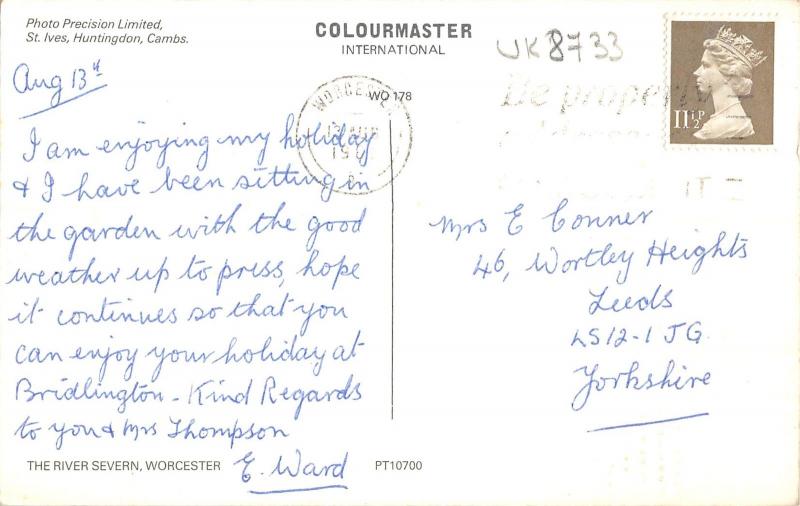 uk8733 river severn worcester uk