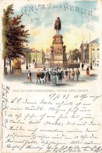 bg19064 Berlin litho Unter den Linden germany