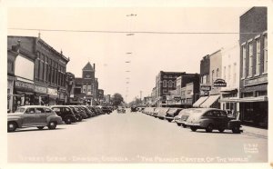 Dawson Georgia Street Scene B/W Photo Vintage Postcard U5674