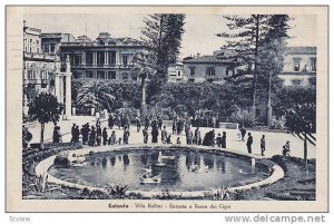 Catania , Italy , PU-1926 : Villa Bellini - Entrada e Vasca deo Cigni