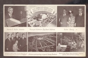 LONG BEACH CALIFORNIA OLD FASHIONED REVIVAL HOUR MULTI VIEW ADVERTISING POSTCARD