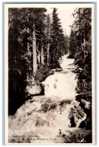 Rainier National Park WA Postcard RPPC Photo Washington Cascades c1910's Antique