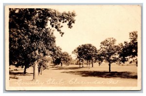 1924 RPPC Country Club Clarinda Iowa Real Photo Postcard pc2195