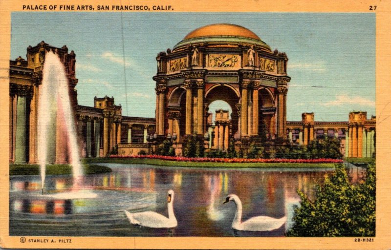 California San Francisco Palace Of Fine Arts 1949