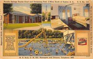 Pocalla Springs Tourist Court Swimming Pool Sumter, South Carolina  