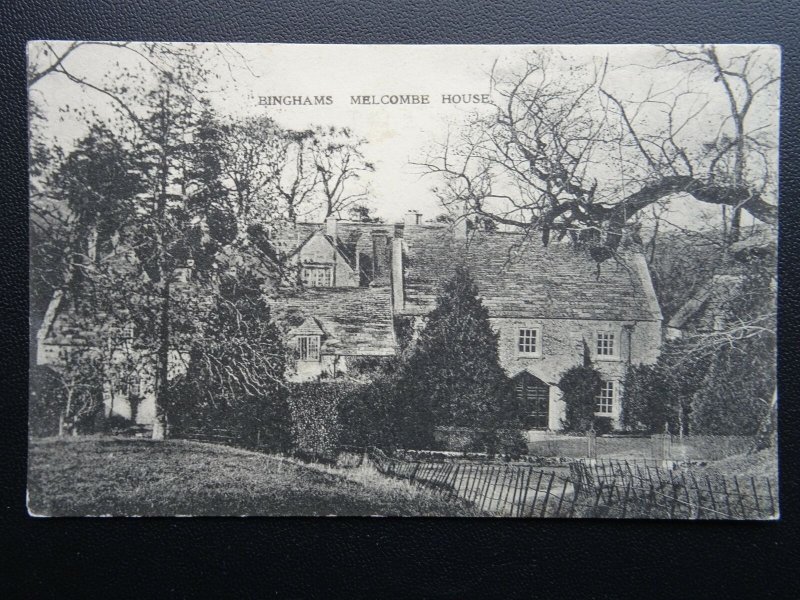 Dorset Ansty Melcombe Bingham BINGHAM'S MELCOMBE HOUSE Old Postcard by W. Kerby