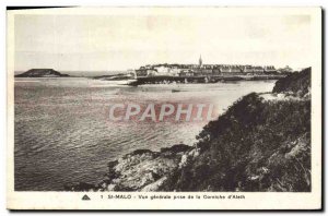 Postcard Old St Malo General view taken from the Corniche d & # 39Aleth