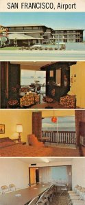SAN FRANCISCO AIRPORT~VAGABOND MOTOR HOTEL BURLINGAME CA-MULTI IMAGE POSTCARD