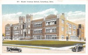 Ohio Postcard COLUMBUS Franklin County c1910 STUDER AVENUE SCHOOL Building 