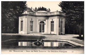 Parc Du Petit Trianon Versailles France Black And White Postcard