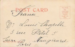 USA Ouray CO mountain surrounded city panorama Postcard