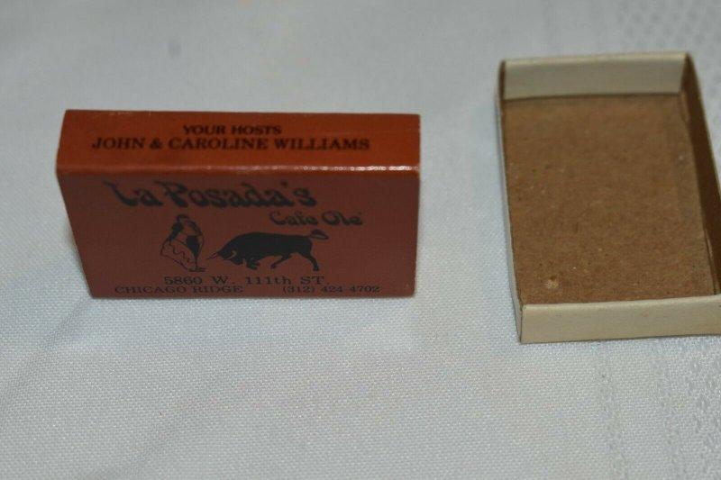 La Posada Restaurant Chicago Ridge Illinois Matchbox