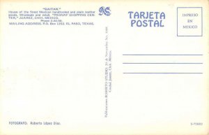 El Paso Texas Gaitan Leather Goods Store Exterior Vintage Postcard AA39328